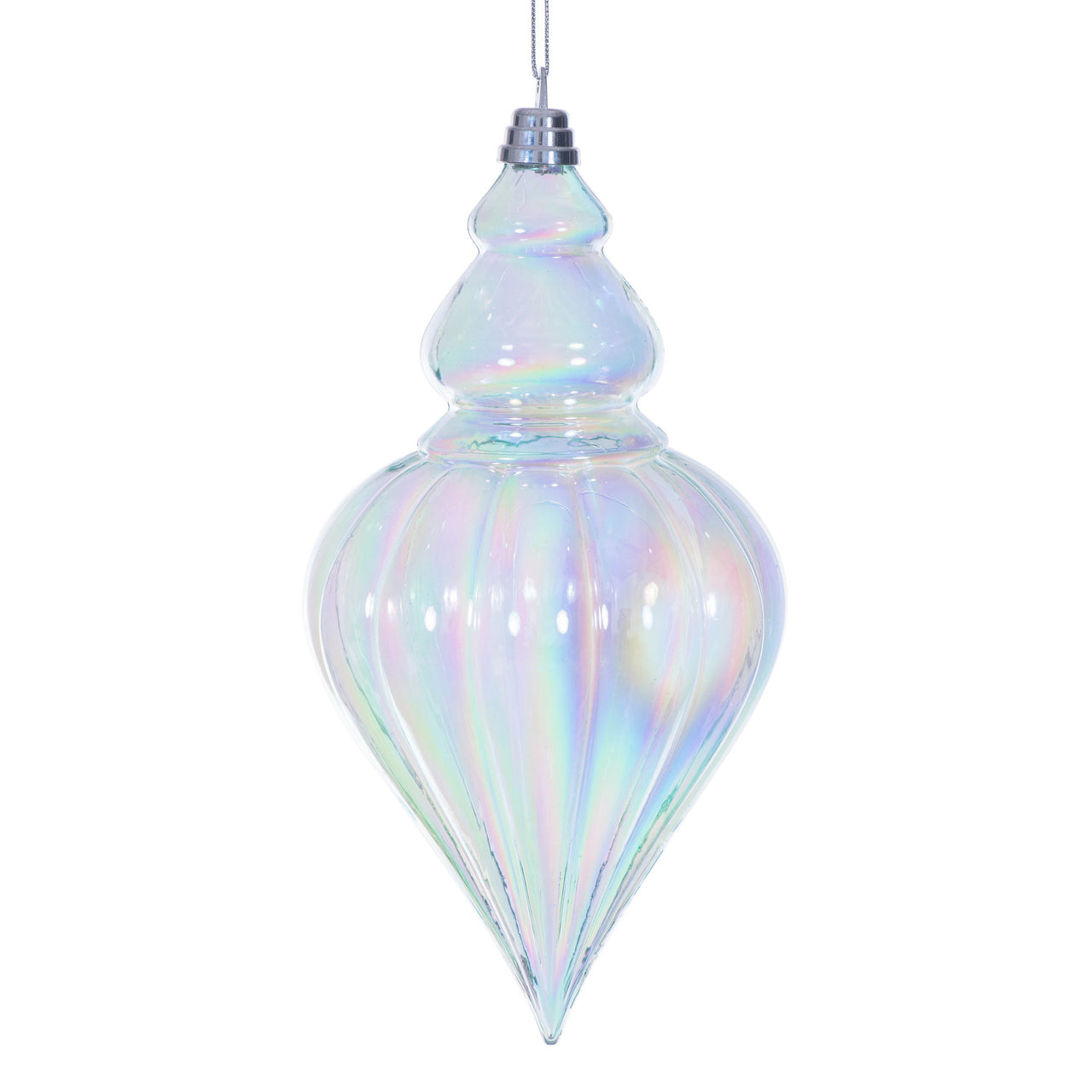 12" Baby Blue Iridescent Drop