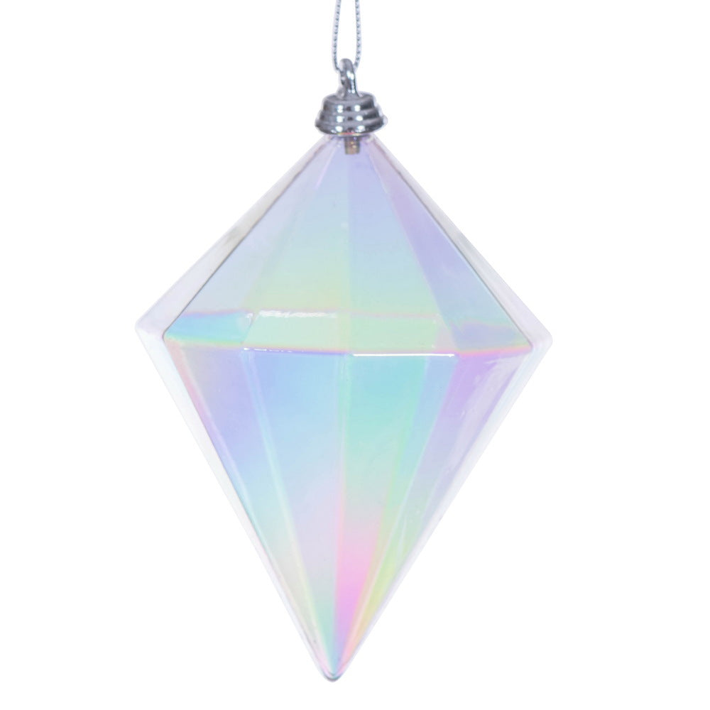 5" Clear Iridescent Diamond
