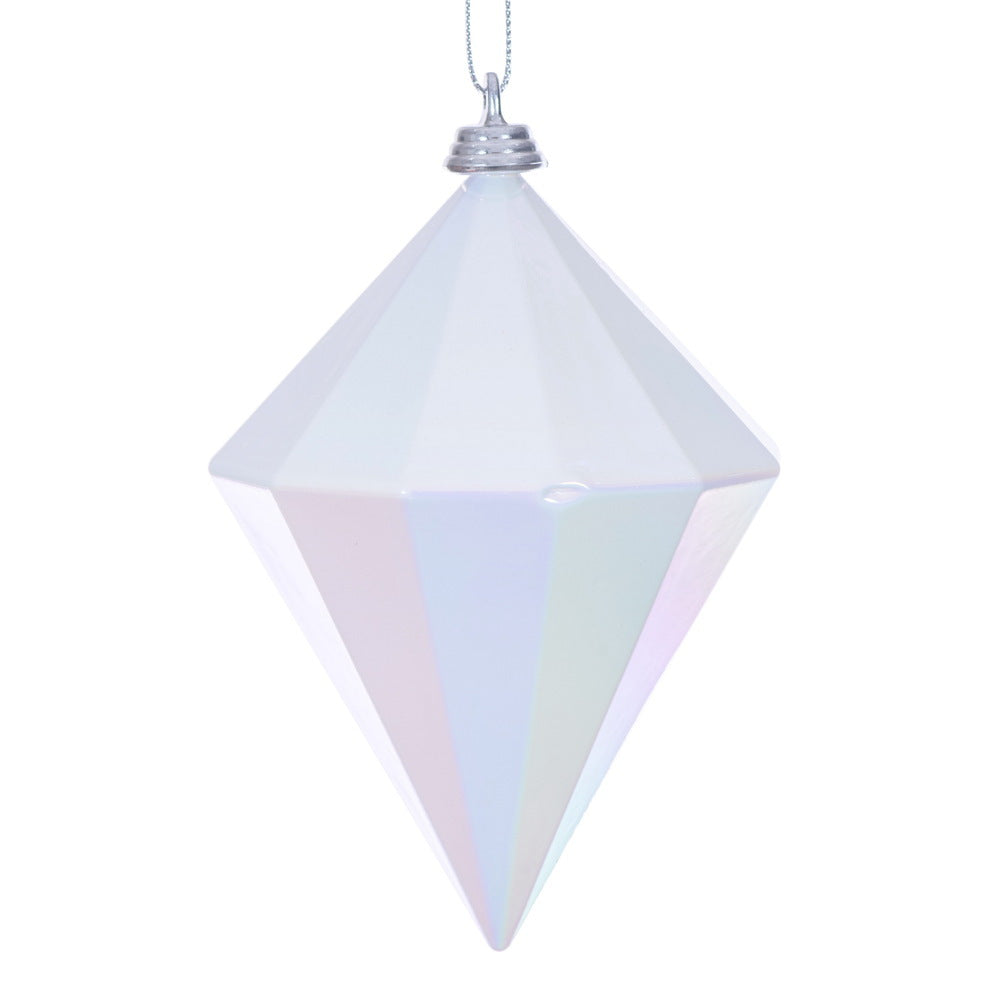 5" White Iridescent Diamond