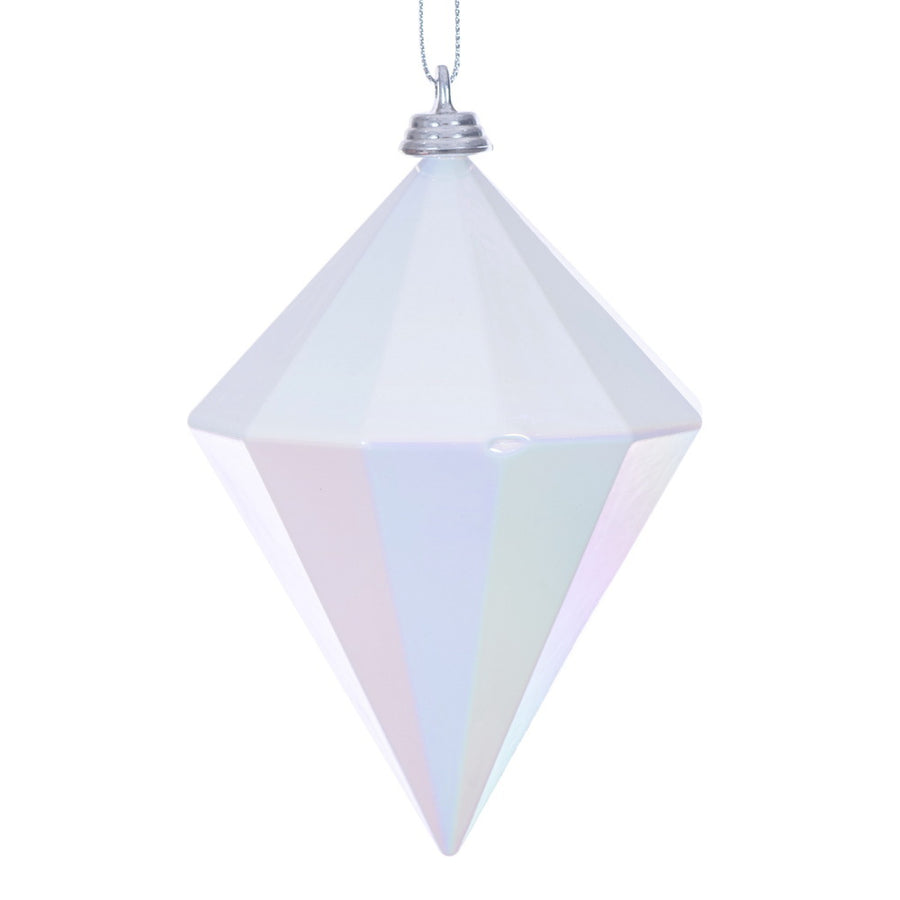 5" White Iridescent Diamond