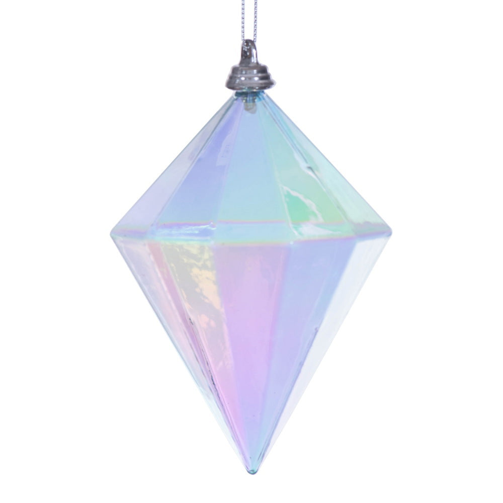 5" Baby Blue Iridescent Diamond