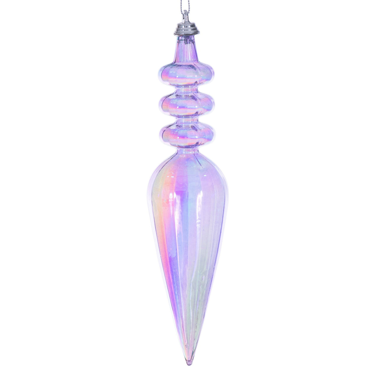 8.5" Lavender Iridescent Finial