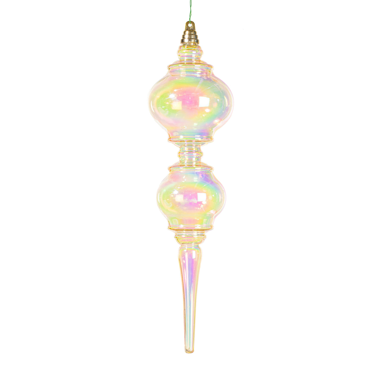 16.5" Champagne Iridescent Finial