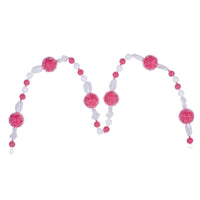 6' Red Icy Sugar Candy Garland