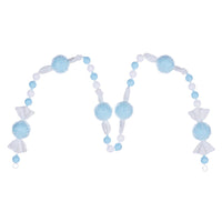 6' Baby Blue Icy Sugar Candy Garland