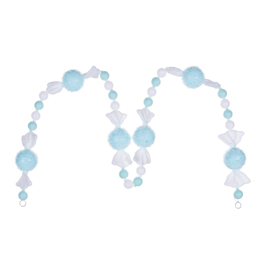 6' Seafoam Green Icy Sugar Candy Garland