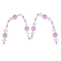 6' Pink Icy Sugar Candy Garland