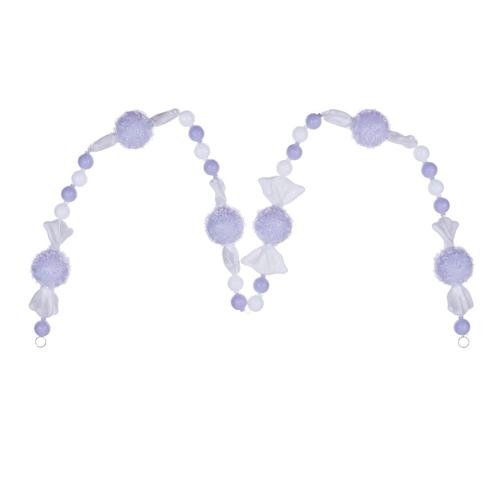 6' Lavender Icy Sugar Candy Garland