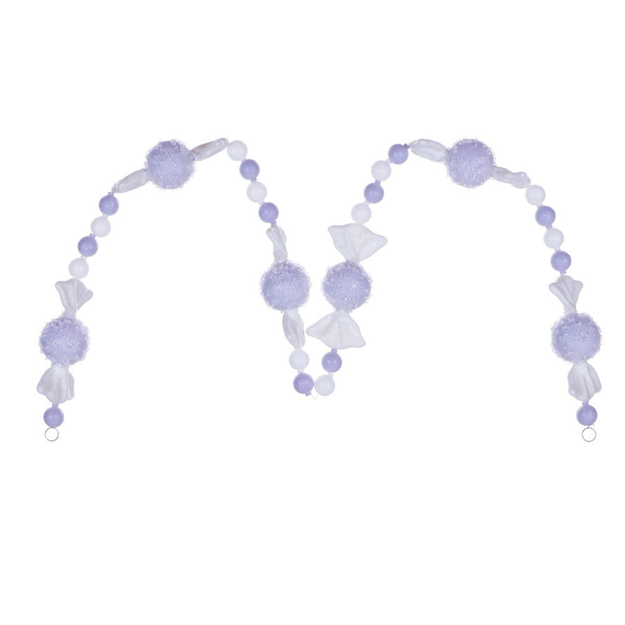 6' Lavender Icy Sugar Candy Garland