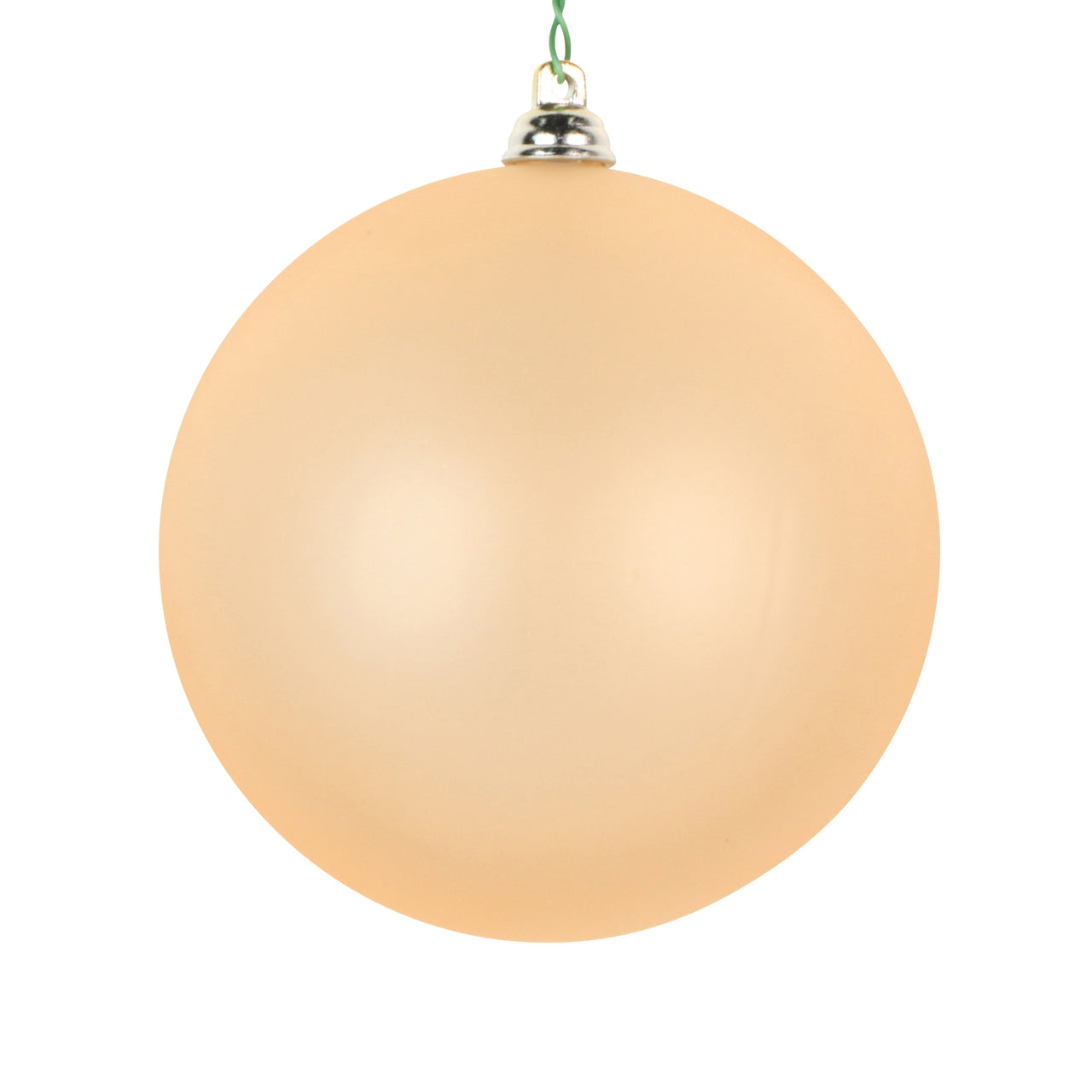 4" Champagne Clear Matte Ornament