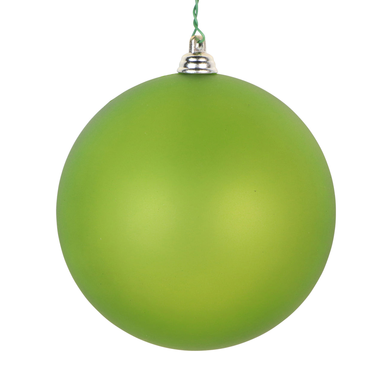 4" Lime Clear Matte Ornament