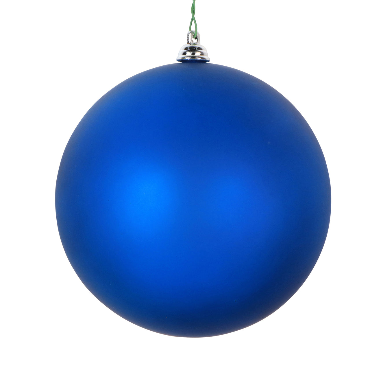 4.75" Blue Matte Clear Ornament