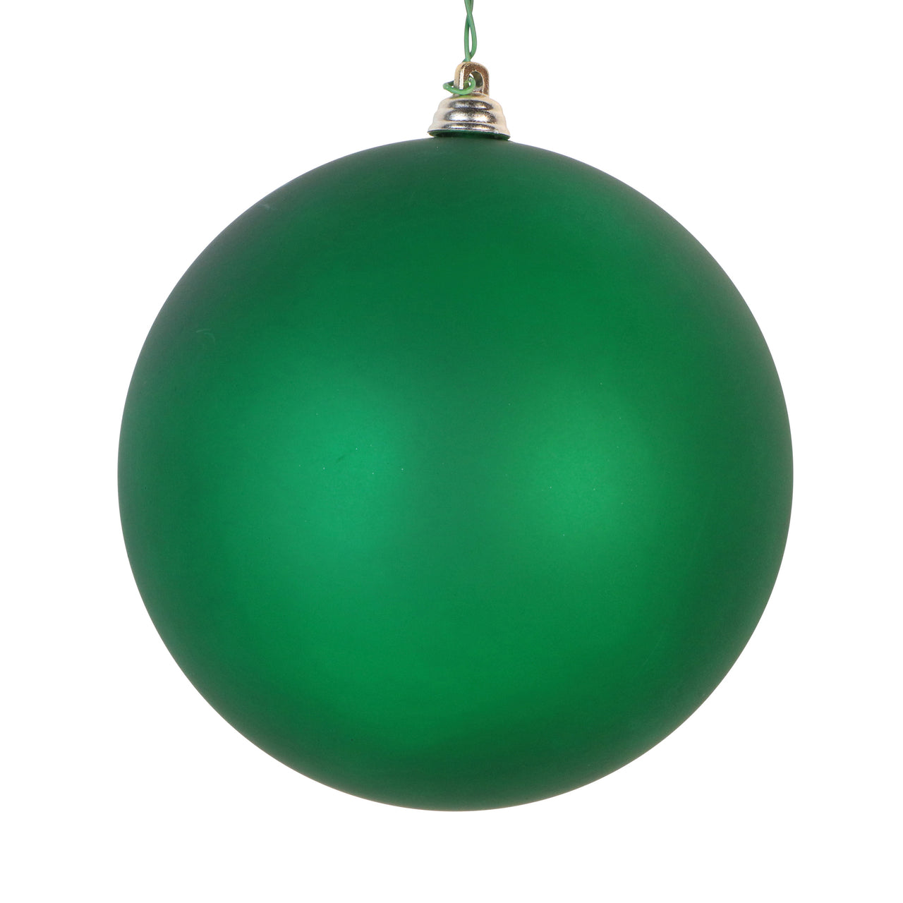4.75" Green Matte Clear Ornament