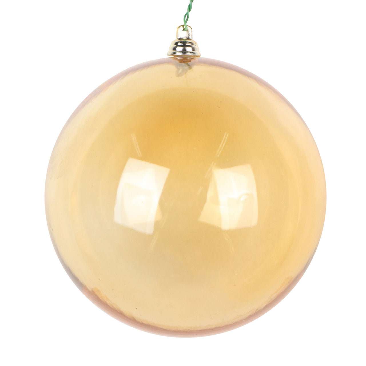 4.75" Gold Clear Ornament