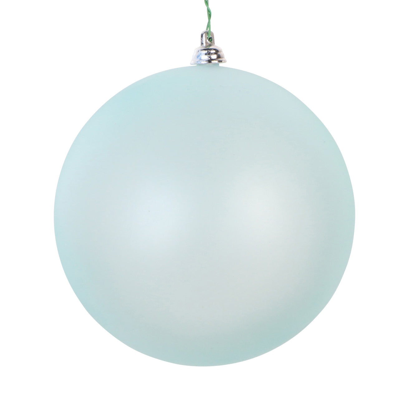 4.75" Baby Blue Matte Clear Orn