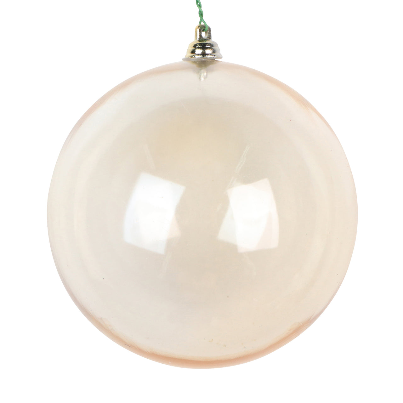 4.75" Champagne Clear Ornament