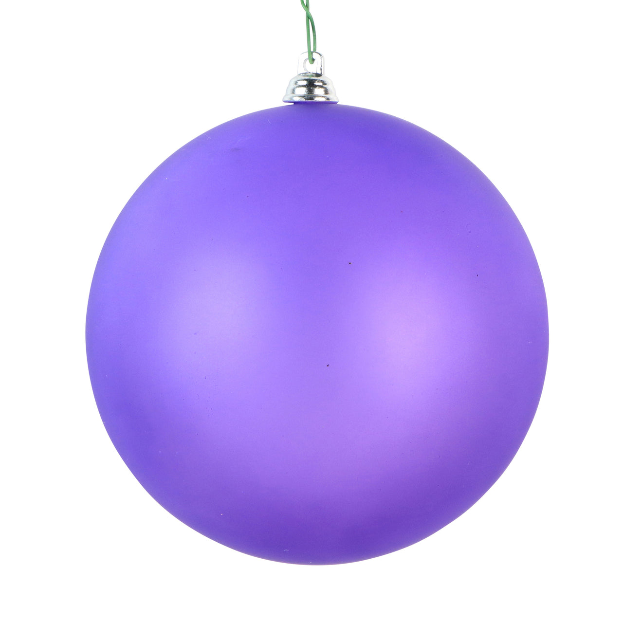 4.75" Purple Matte Clear Ornament