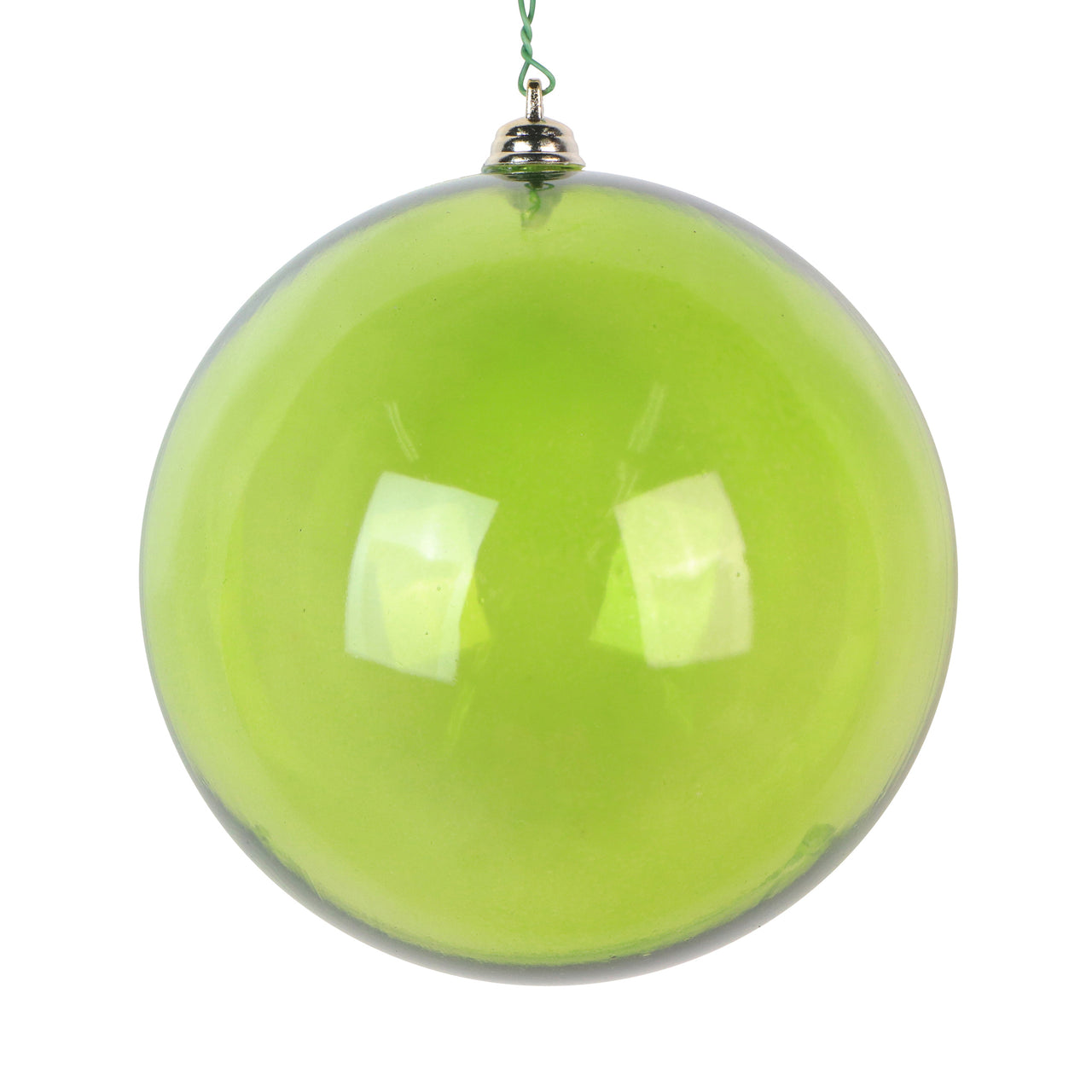 4.75" Lime Clear Ornament