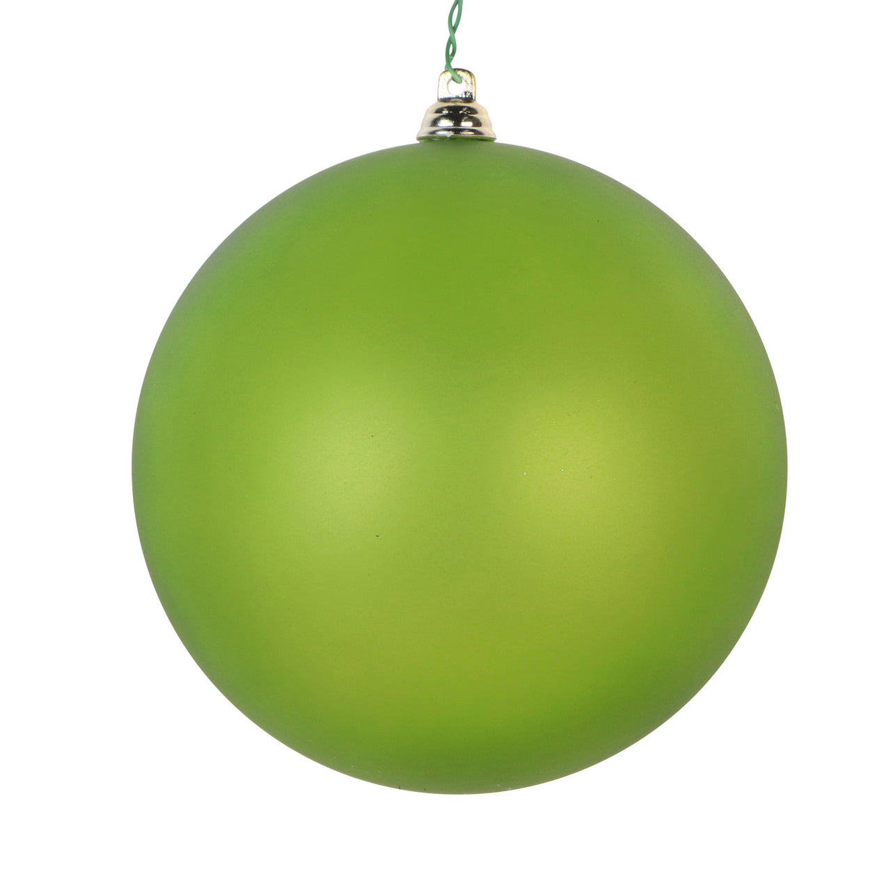 4.75" Lime Matte Clear Ornament