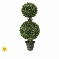 Plastic Uv Proof Boxwood Ball X2 Topiary 44