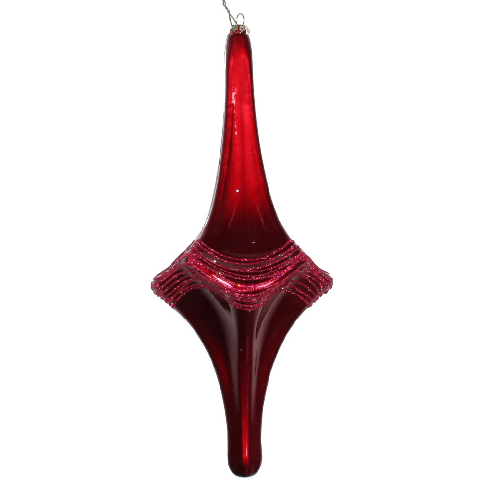 12" Wine Candy Glitter Drop Ornament