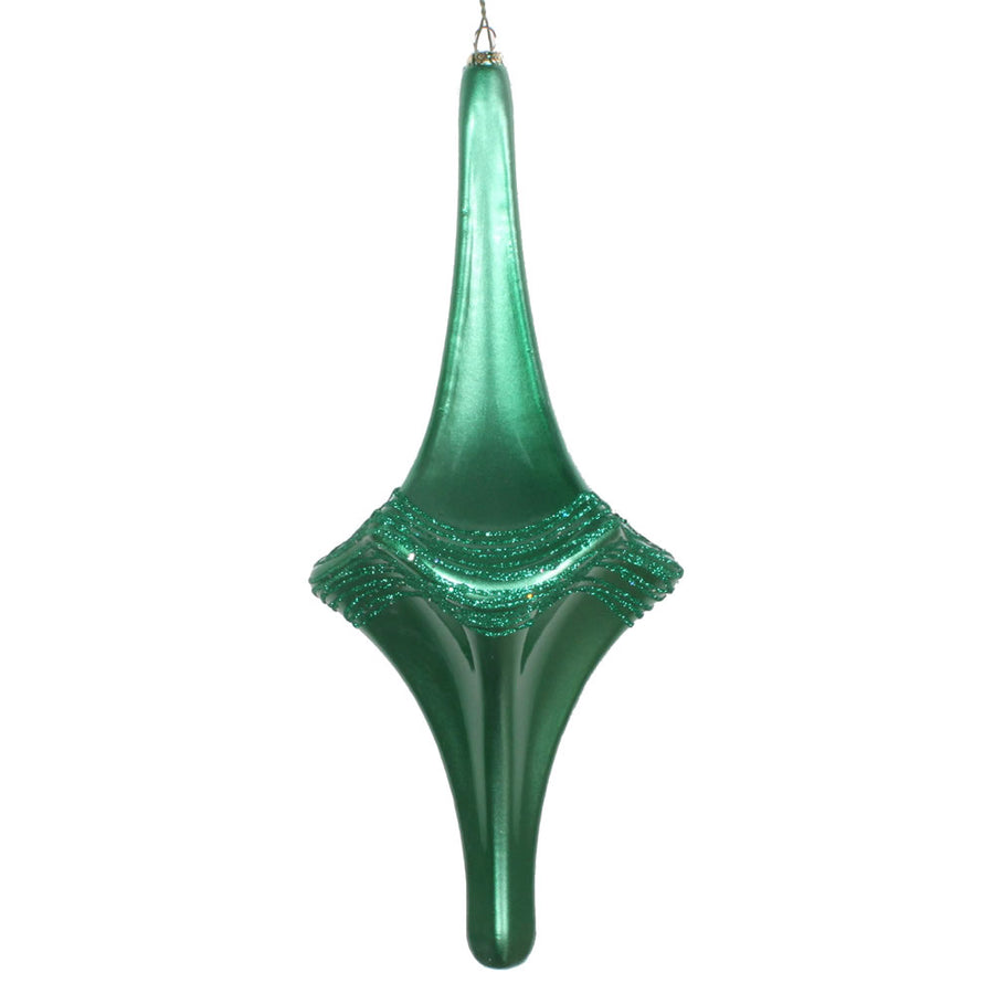 12" Seafoam Green Candy Glitter Drop Orn