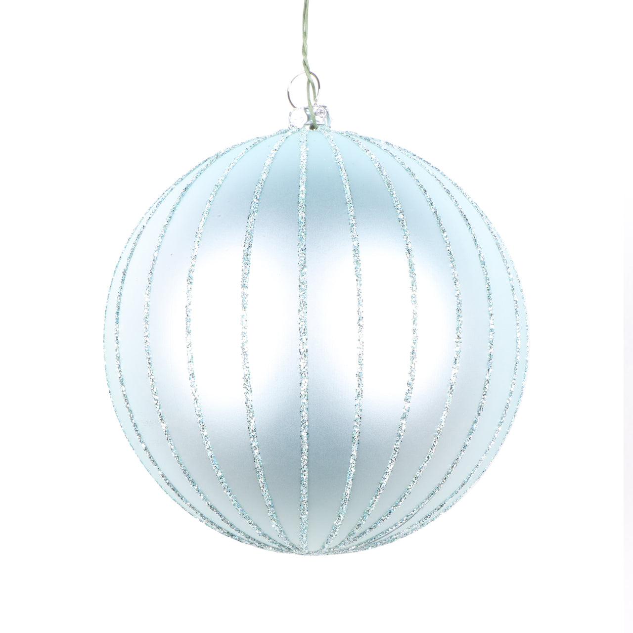 4" Frosty Mint Matte Glitter Ball