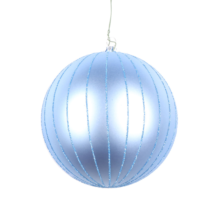 5" Periwinkle Matte Glitter Ball