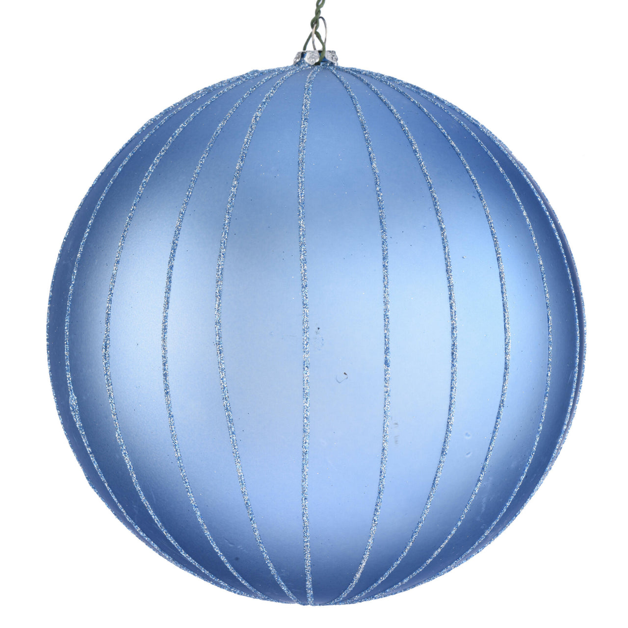 6" Periwinkle Matte Glitter Ball