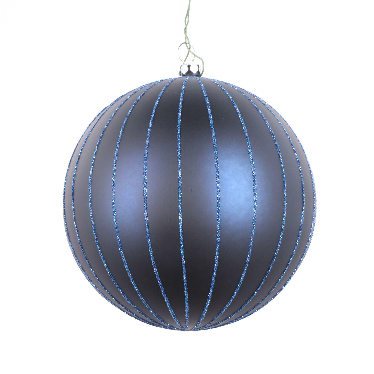 6" Midnite Blue Matte Glitter Ball