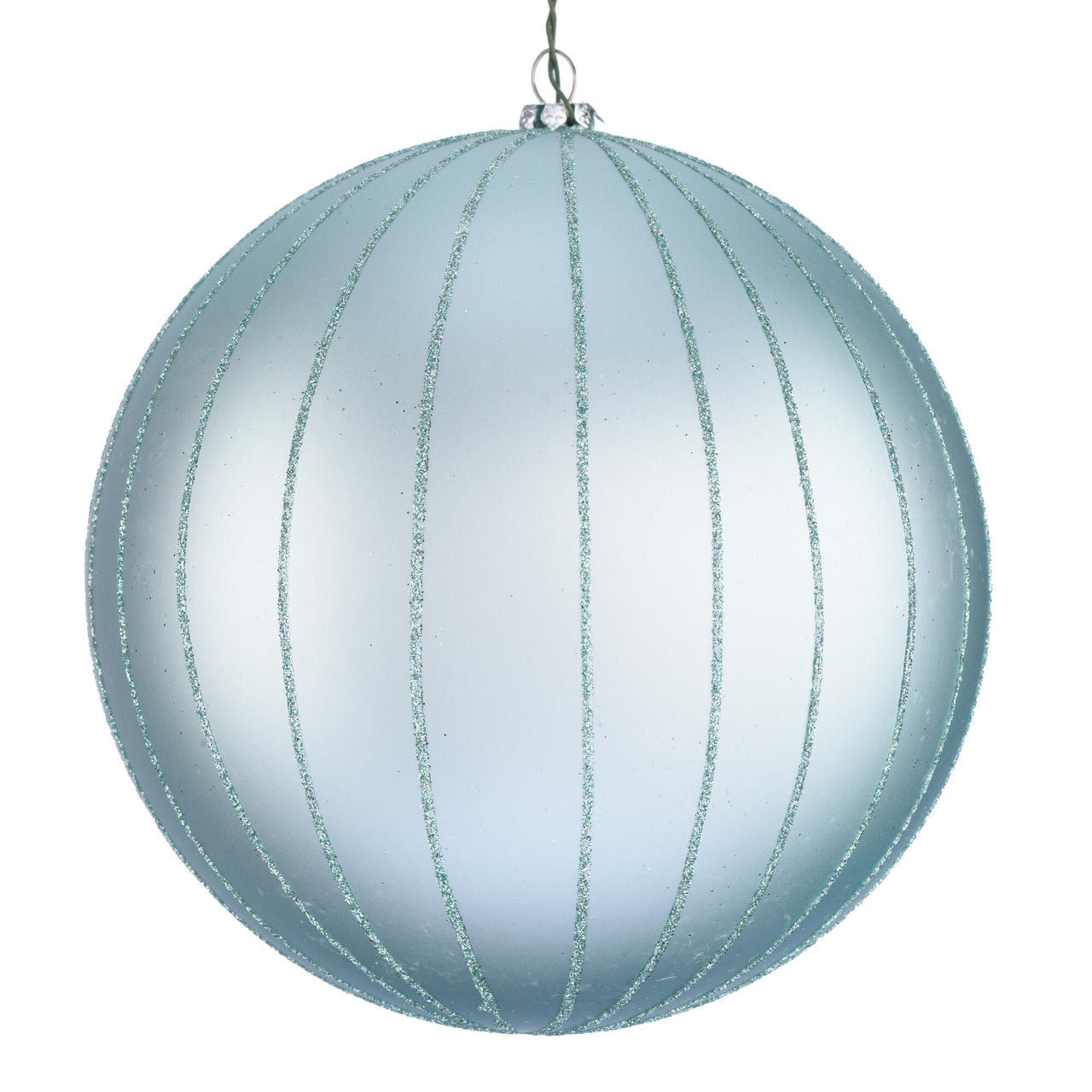 6" Frosty Mint Matte Glitter Ball