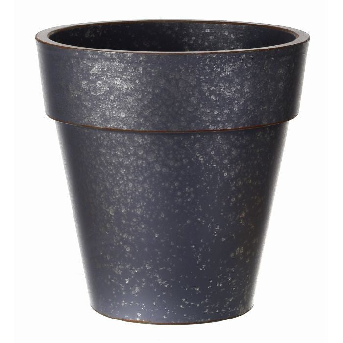 12"X12" Plastic Galvanize Tin Round Pot Cont"
