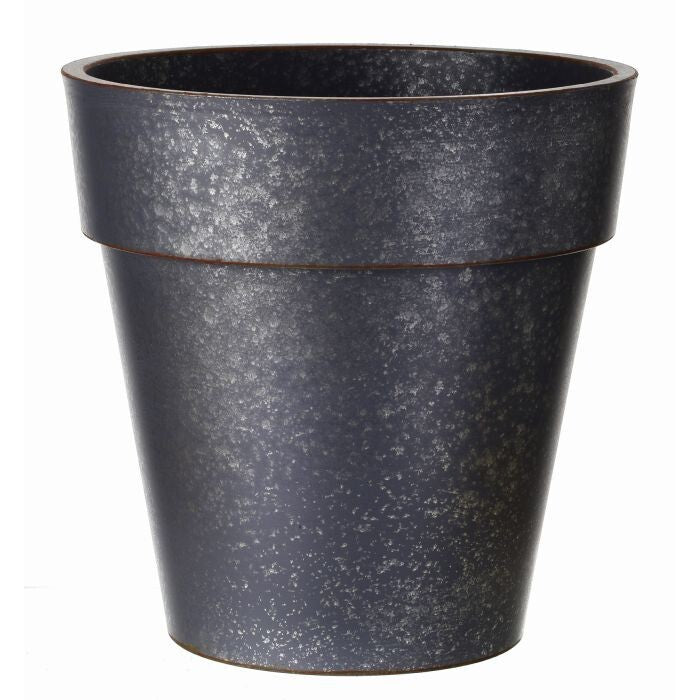 15"X14.5"Plastic Galvanize Tin Round Pot Cont