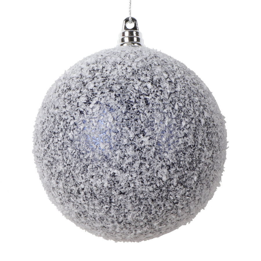 4" Midnight Blue Matte Snow Orn