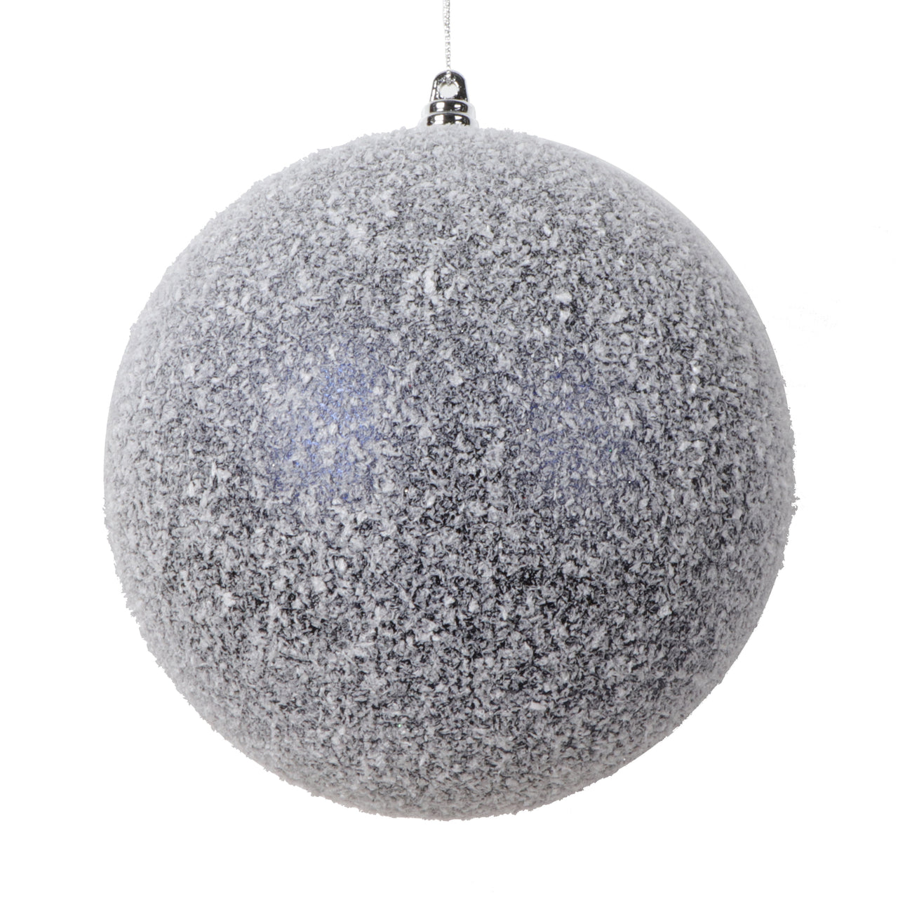 6" Midnight Blue Matte Snow Orn