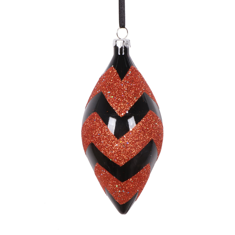 5" Black Orange Shuttle Ornament