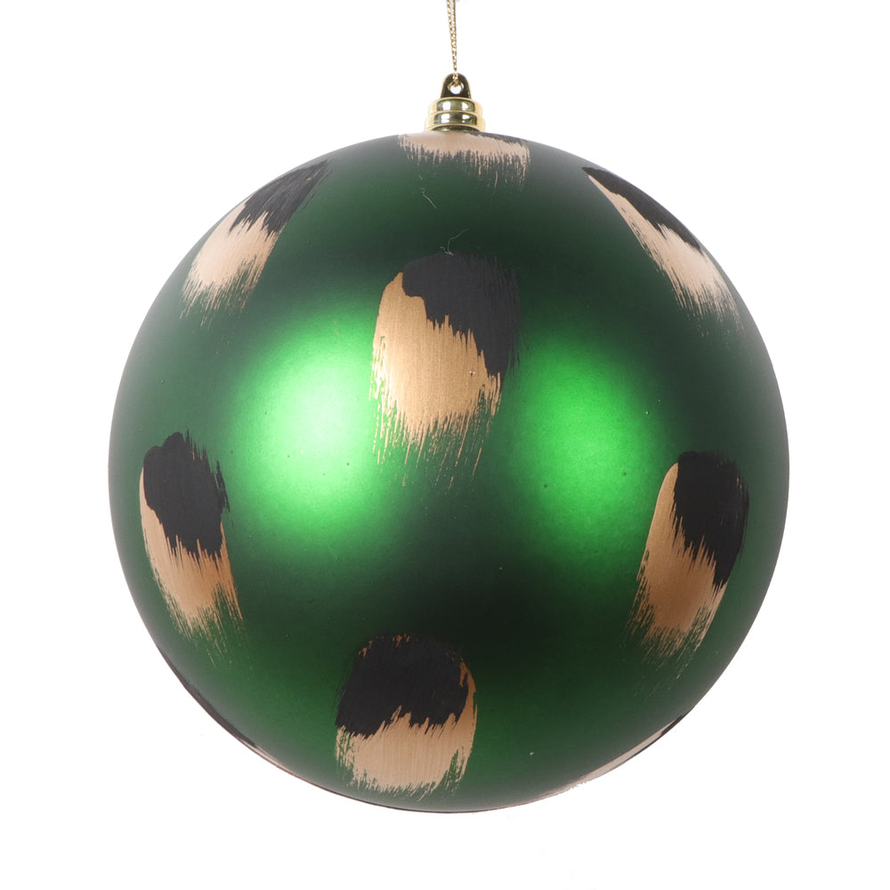 6" Emerald Brush Strokes Ball