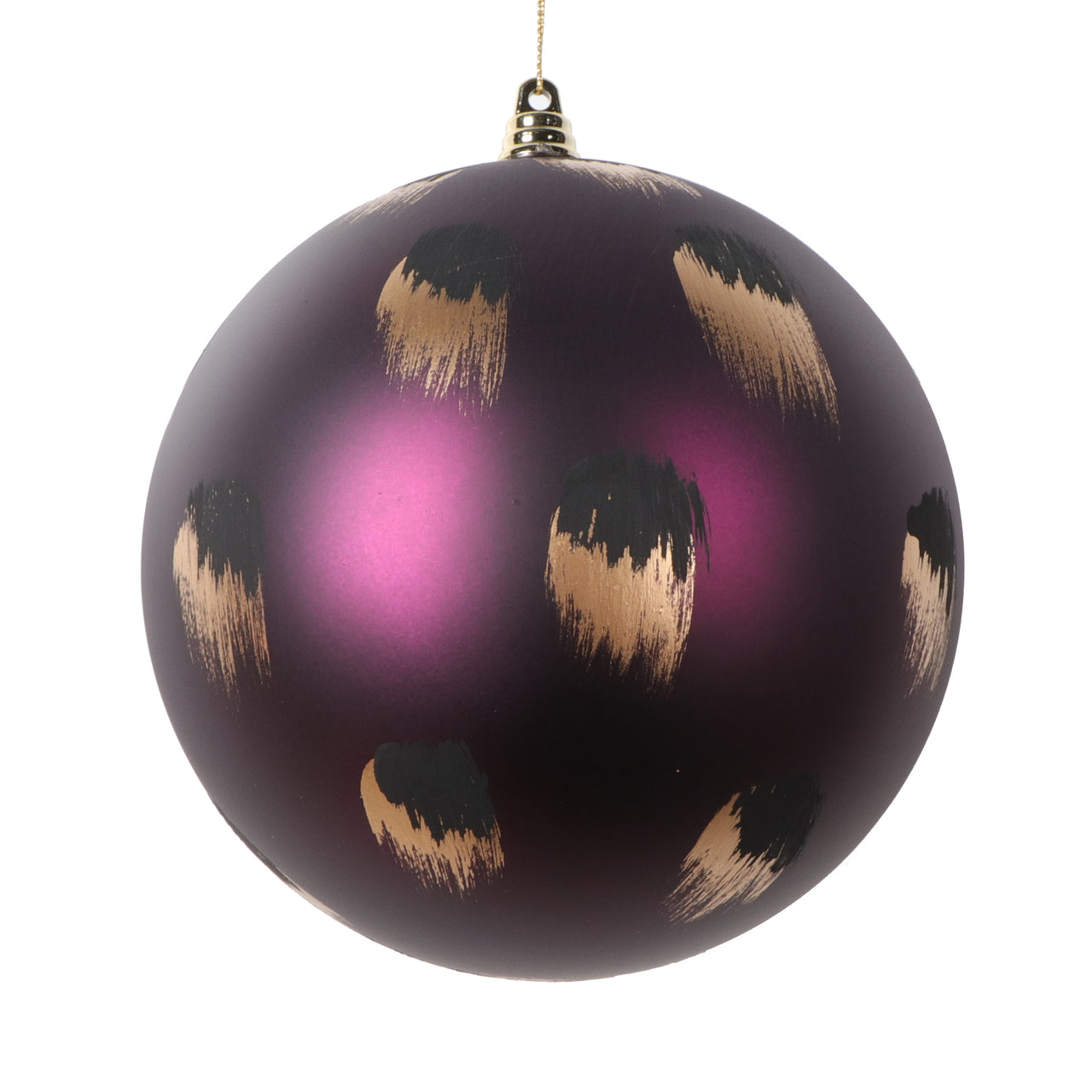 6" Plum Brush Strokes Ball