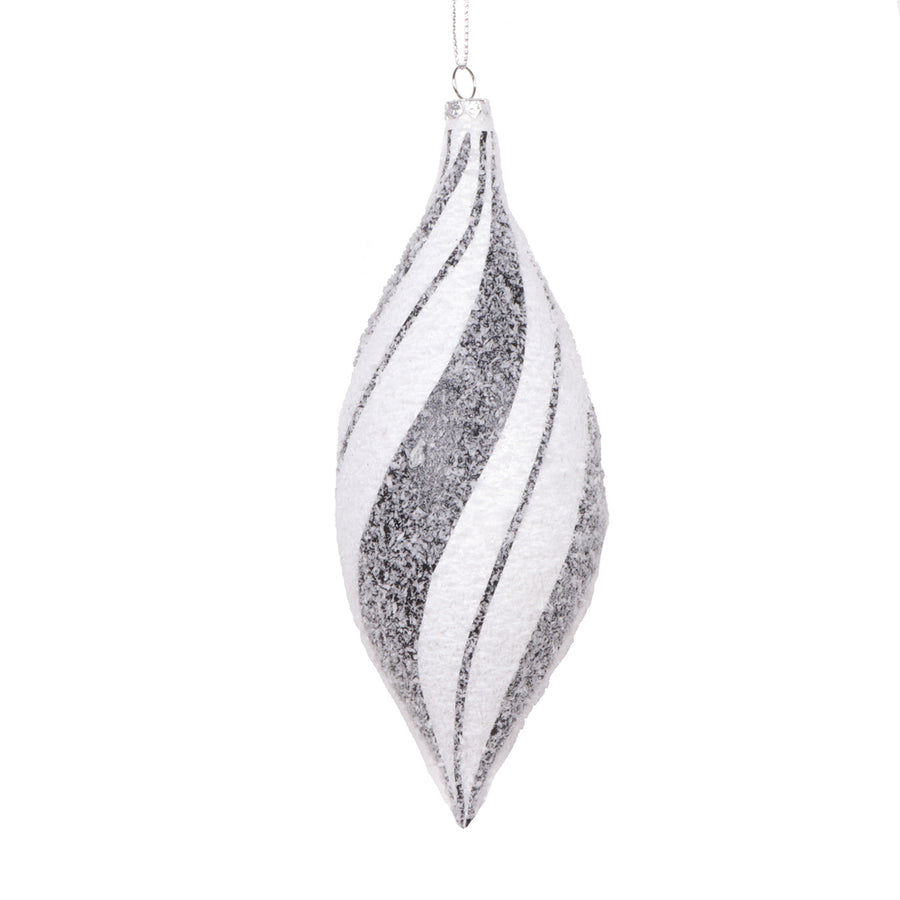 7" White Black Swirl Shuttle