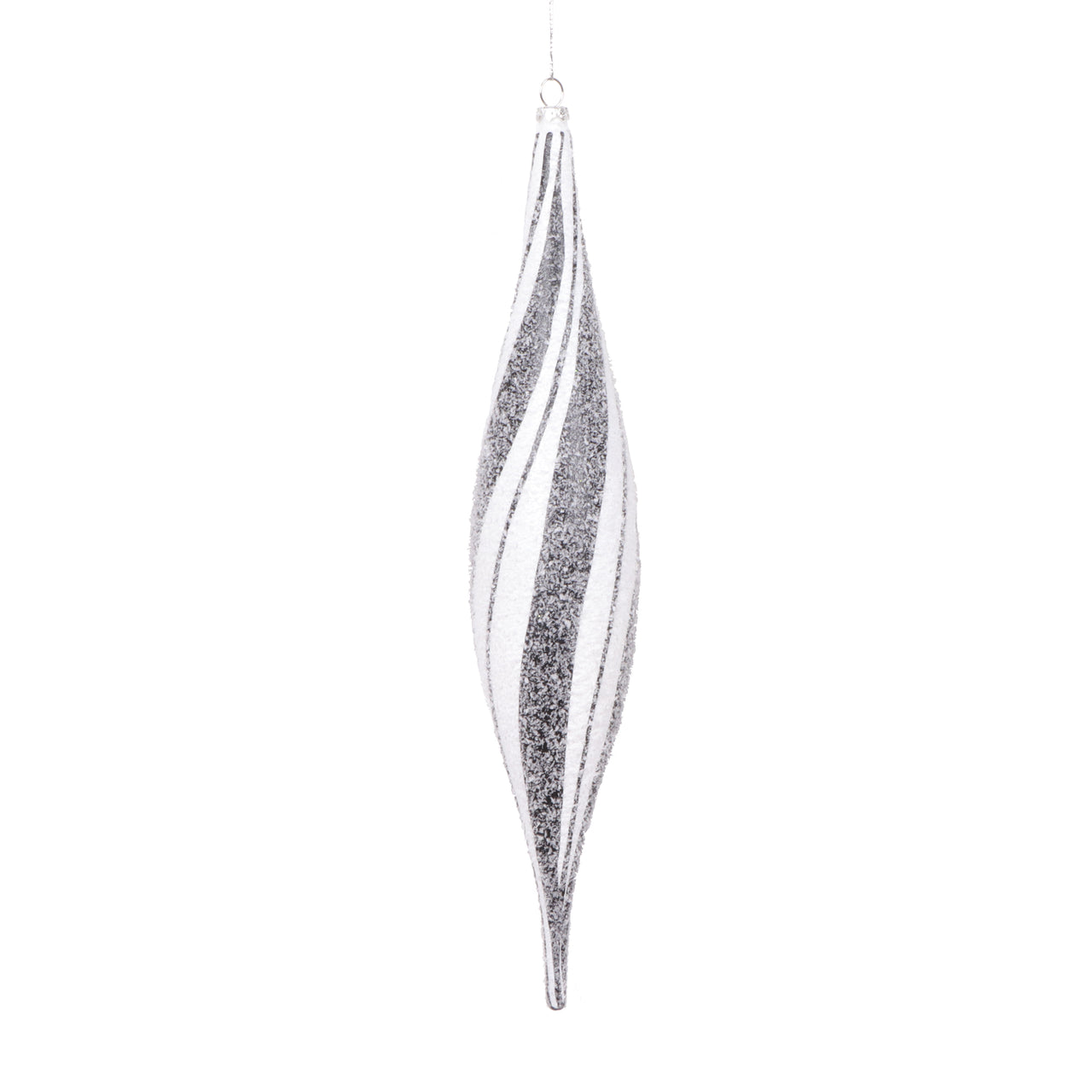 13" White Black Swirl Shuttle