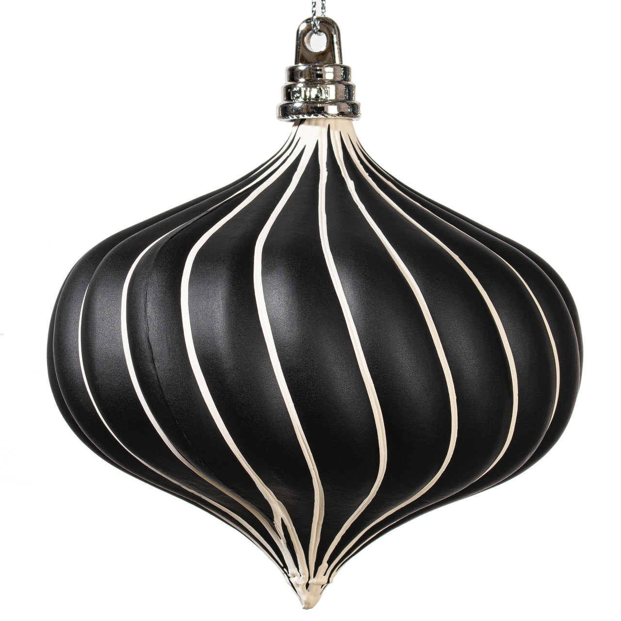 4" White Black Matte Onion