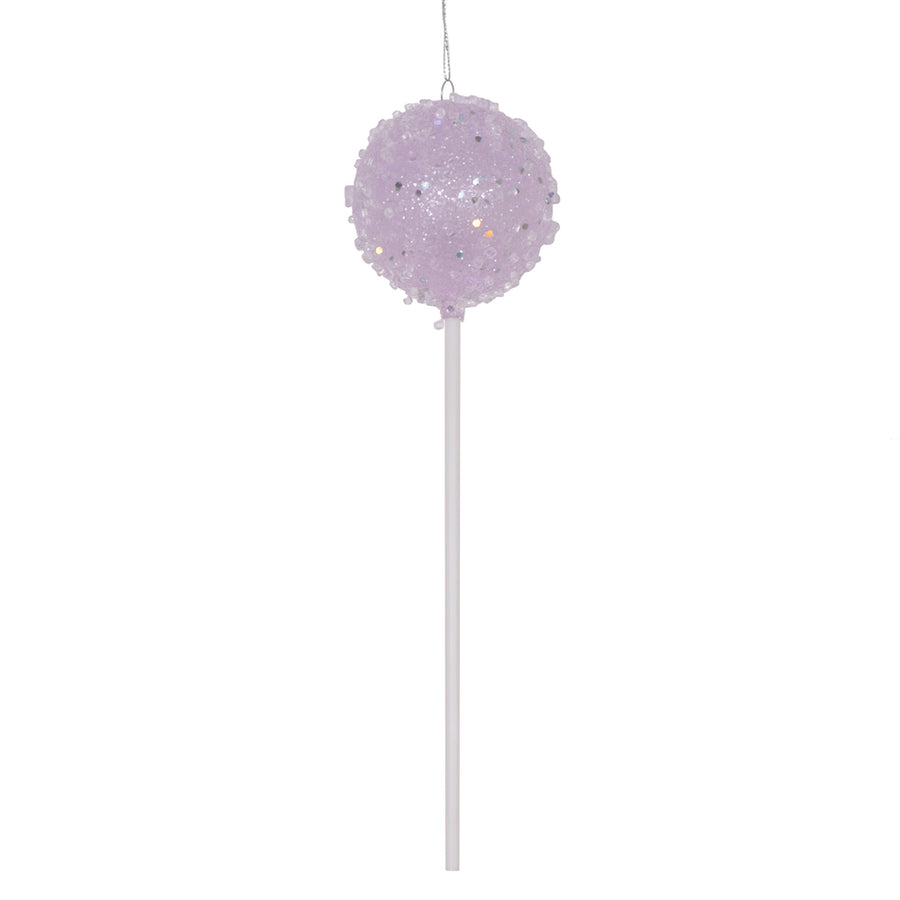 10" Purple Round Lollipop Ornament