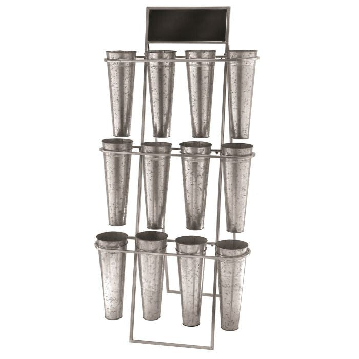 Metal 3 Tier Flower Rackx12 W Board 29X61"