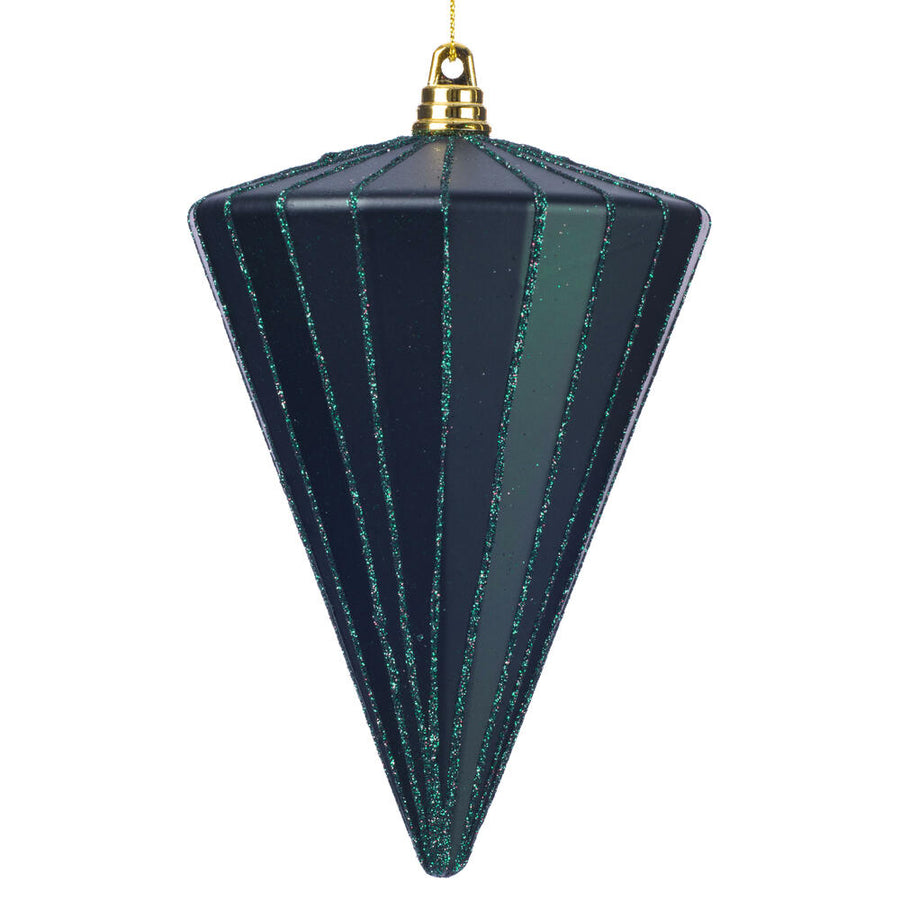 6" Matte Midnight Green Cone