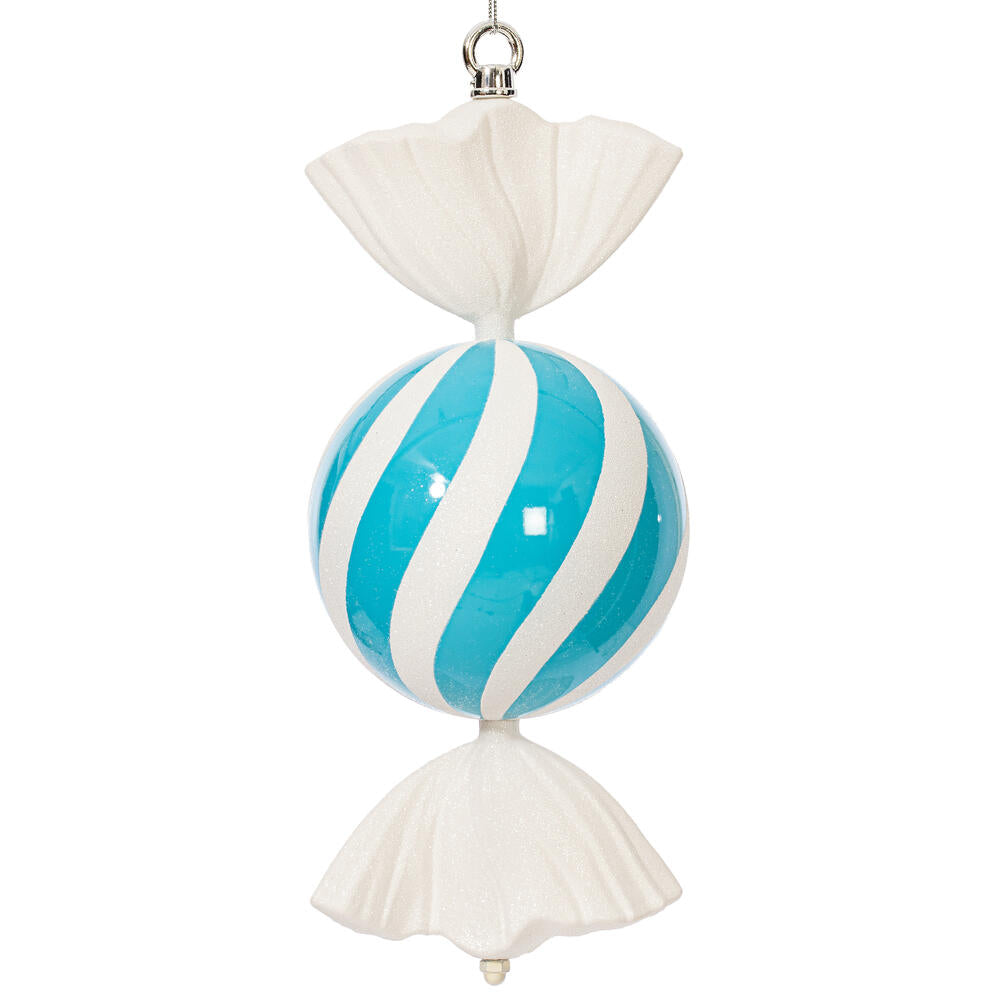13" Baby Blue Round Swirl Candy