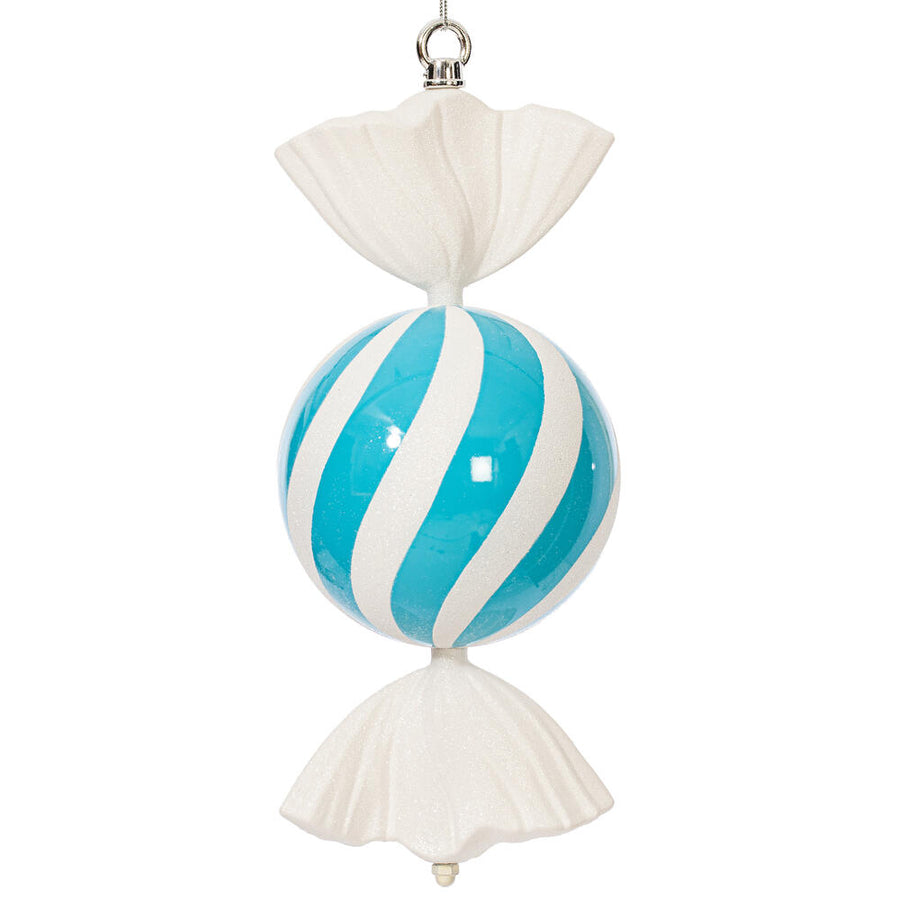 13" Baby Blue Round Swirl Candy