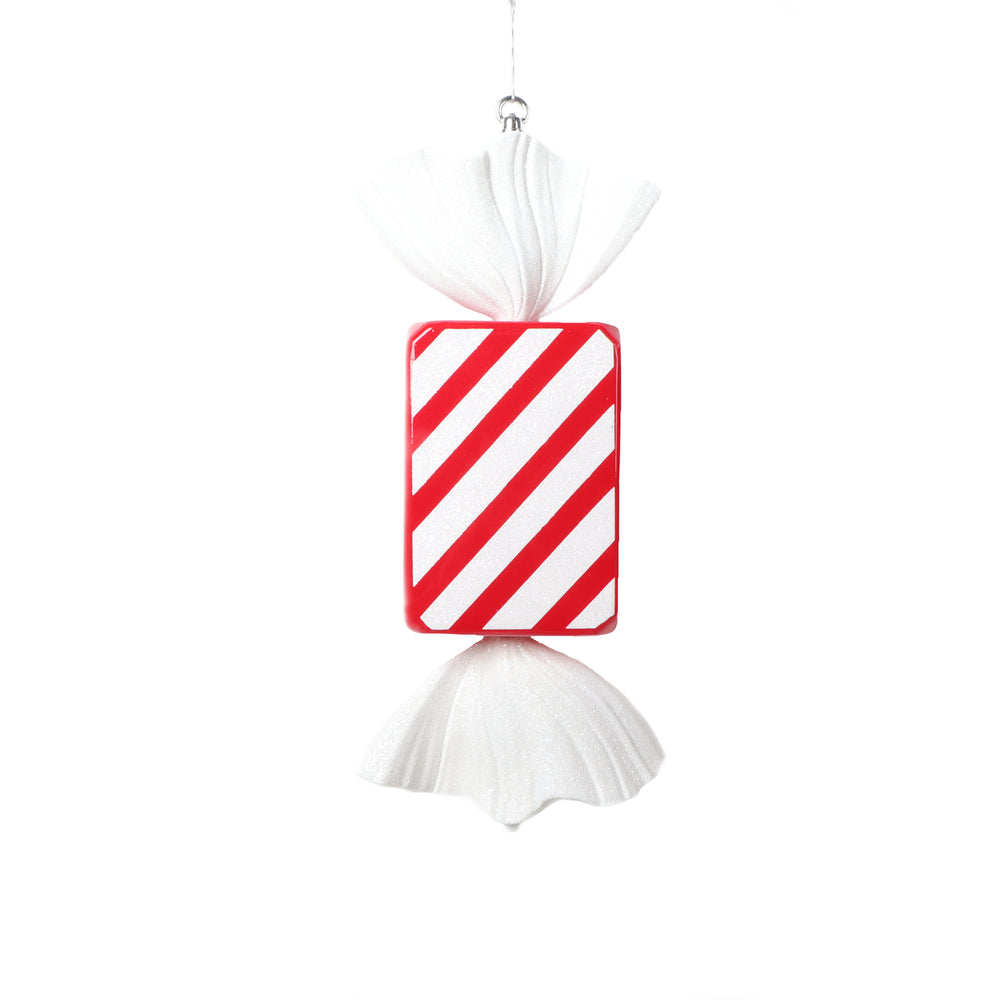 18.5" Red Rectangle Stripe Candy