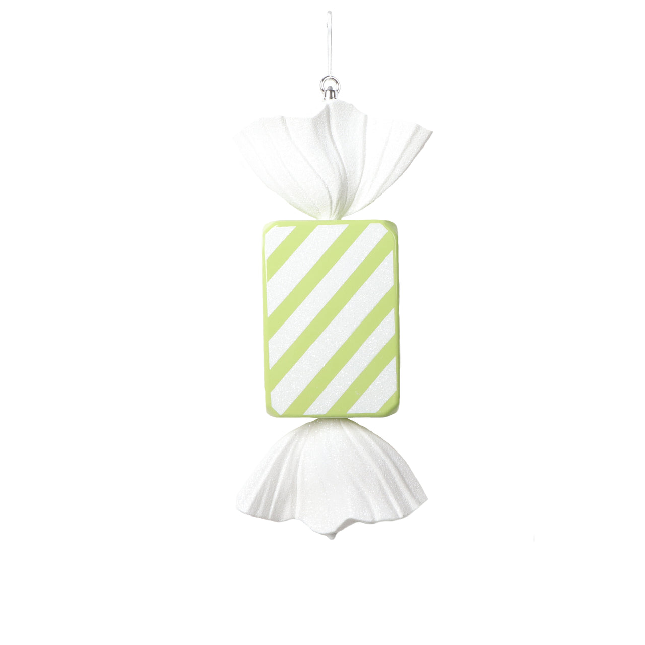 18.5" Lime Rectangle Stripe Candy