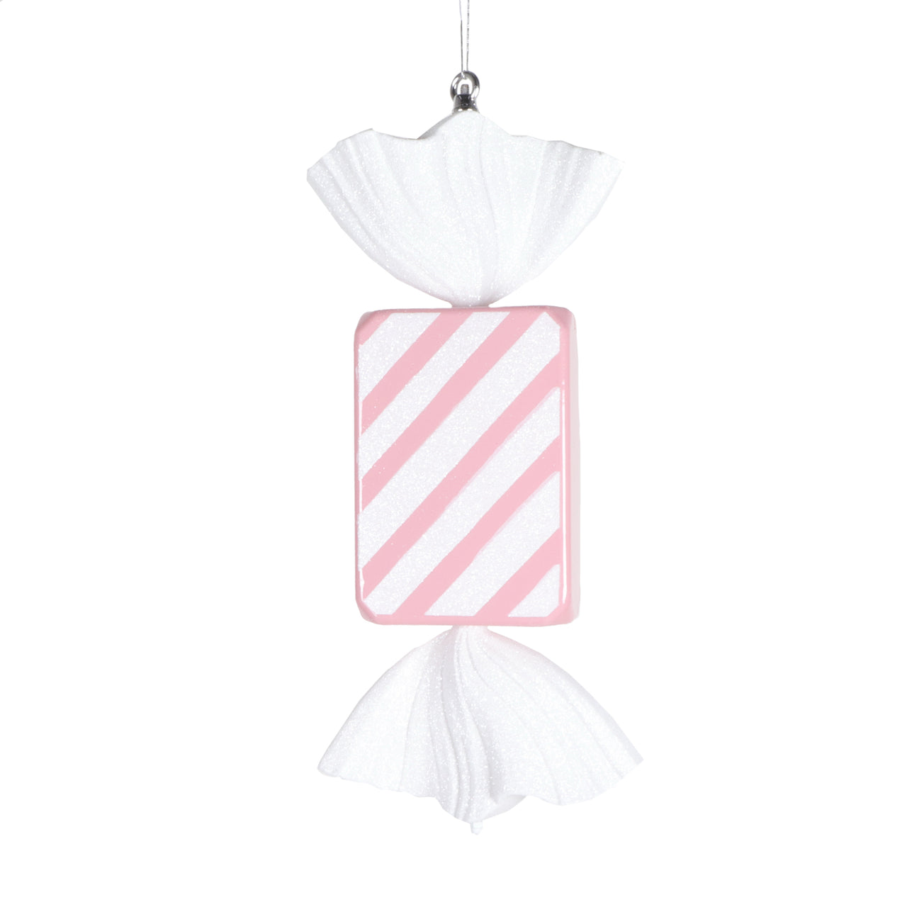 18.5" Pastel Pink Rectangle Stripe Candy