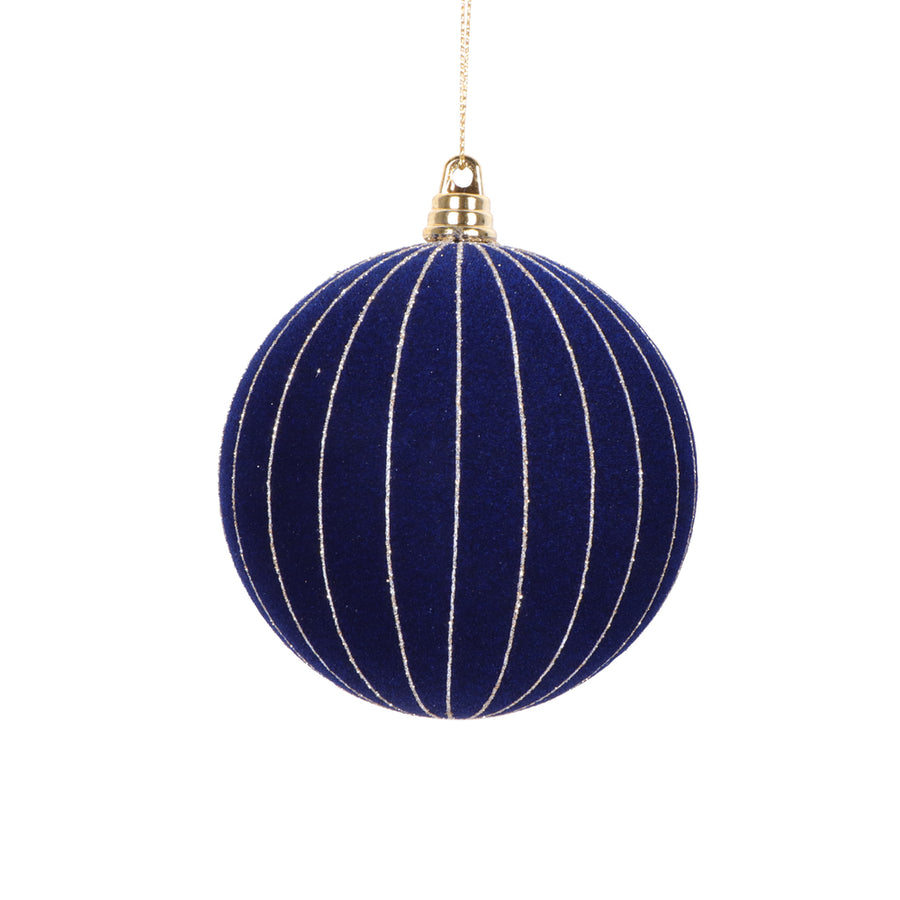 4" Midnight Blue Round Ornament